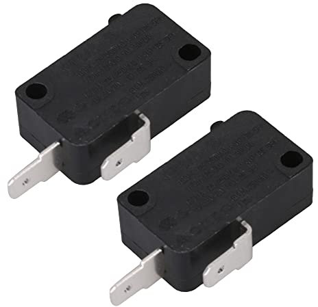 RDEXP KW3AT-16 Universal Microwave Door Switch for Microwaves Pack of 2 Black
