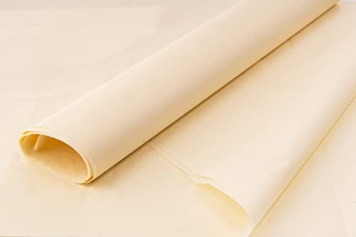 Farbiges Seidenpapier/Geschenkpapier/Geschenkpapierbögen (50,8 x 76,2 cm), erhältlich in 10er/25er/50er-Jahren, elfenbeinfarben, 10 Stück