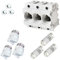 grenda-hammer® | Neozed Sicherungssockel mit Schraubkappen und 3x Schmelzsicherungen (D02-3x50 Ampère (weiss))
