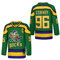 D-5 Jugend Mighty Ducks Trikot #96 Conway #99 Banks Jersey, Film Eishockey Trikot für Kinder, #96, Grün, M