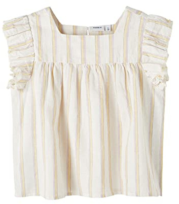 Name It Mädchen NKFHALEA SS TOP T-Shirt, Rose Tan, 134