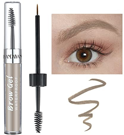 Augenbrauen Gel Dunkelbraun Brow Gel, Augenbrauen Tönung Kit Dye Brow Pomade, langanhaltende wasserdichte Augenbrauen Pigment mit Pinsel (#2 Cool Blonde)