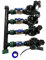 Suinga Sistema di irrigazione automatica per giardino con 4 zone e elettrovalvole Rain Bird HV 1 24V. Da utilizzare con programmatore elettrico, nero