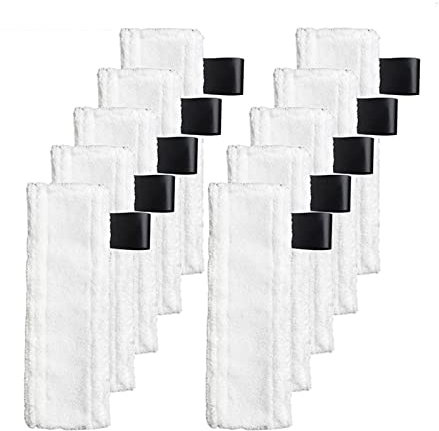 Replacement Steam Cleaner Floor Mop Cloth Cover Rags Pads Compatible With Karcher Easyfix SC1 SC2 SC3 SC4 SC5 Vacuum Cleaner Spare Parts (Color : 10pcs)