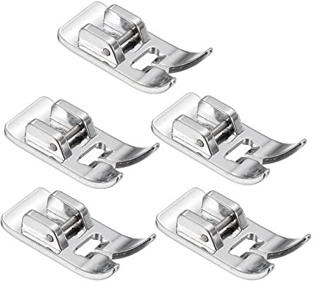 sourcing map 7301 Zig Zag Points Droit Broderie Coudre Machine Presseur Pied-de-biche, Coudre Machine Remplacer Accessoires, 5 pièces
