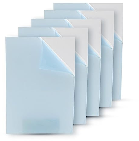 DOJA Barcelona | Placa Metacrilato Transparente | 105 x 148 mm | 3mm | Pack 5 | A6 | Panel Metraquilato Transparente | Plancha de Metacrilato Segura y Resistente | Para Diseño y Decoración