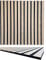3D Akustik Lamellen Wandpaneele Holzoptik 52x52 cm – Leicht & Schallabsorbierend, Echtholz auf PET Filz, Design für Wand & Decke, 10 mm stark (11001A)