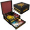 Harry Potter Scrapbook Set Schreibwaren Kinder Scrapbook Zubehör Notizbuch Stempel Sticker Geschenke für Kinder (Schwarz/Burgunderrot)