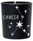 Original Soy Wax Zodiac Duftkerze Tierkreiszeichen: Krebs - aus 100% veganem Sojawachs - Aromatherapie Schwarze Kerzen - Sternzeichen Duftkerzen im Glas - Duft: Bratapfelkuchen
