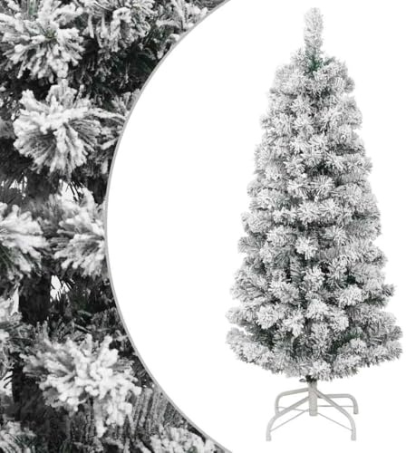 vidaXL Künstlicher Weihnachtsbaum Klappbar Beschneit 150 cm