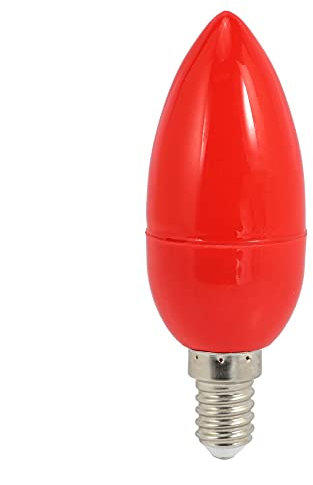 ANTIOCH LED Kerzenlicht KerzenglüHbirnen Rote Glückslampe Gott Beleuchtet Energiesparende Kerzenlichter, E14