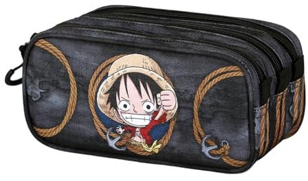 One Piece Ropes-Estuche Portatodo Trick Fan 2.2, Negro, 23 x 11 cm