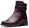 Clarks Maye Bella, Stivaletto Donna, Pelle Bordeaux, 38 EU