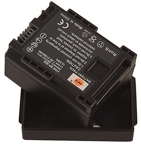 DSTE BP-808 Rechargeable Li-ion Battery Pack Compatible for Canon FS406 FS46 HFS30 HFM41 HFM400 Camera as BP-819 BP-827