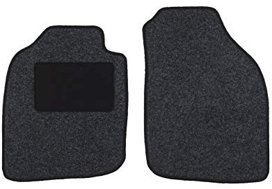 Fußmatten passend für BMW Z3 Typ E36 (Baujahr 1995-2003), Hit anthrazit | 2-TLG | Umrandung Silber