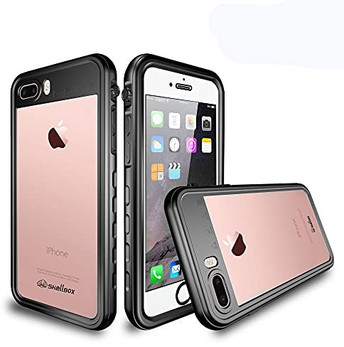 Garozckir Cover iPhone 7 Plus & iPhone 8 Plus Impermeabile, IP68 Waterproof e 360 Gradi Protezione Custodia Subacquea Antiurto Rugged Full Body Copertura con Protezione dello Schermo (Nero)
