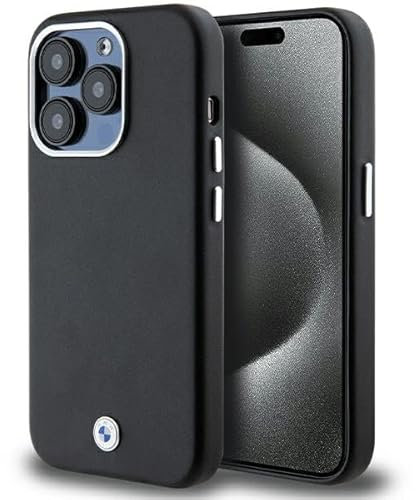 CG MOBILE BMW BMHMP14L23PUFWK Hülle für iPhone 14 Pro 6.1 Schwarz Signature Wrapped Metal