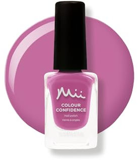Mii Colour Confidence Quick Dry Nail Polish | Long Lasting Nail Polish & Fast Drying Nail Polish | Nail Strengthening Polish with Nourishing Formula | 14ml Nail Paint | Je Ne Sais Quoi, Fuschia Pink