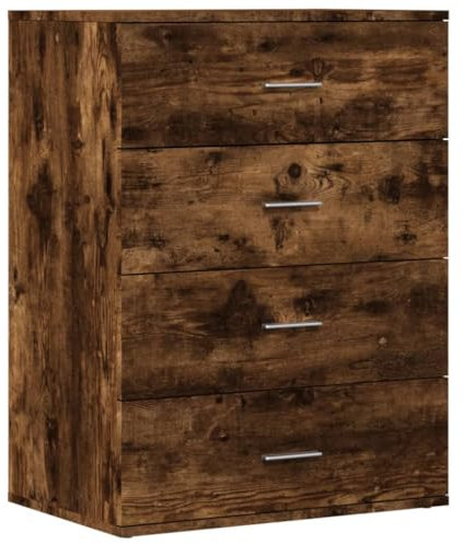 vidaXL Sideboard Smoked Oak 60x39x80 cm Engineered Wood