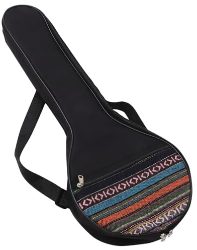 BESTonZON Banjo Tasche Tragbare Banjo Gig Bag Viersaitiges Behälter Mit Baumwollkissen Und Innenfutter Geeignet Für Saiten Mit Außentasche