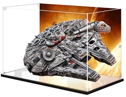 Acryl-Vitrine für Lego Star Wars Millennium Falcon 75192 - Vitrine, schützen und dekorieren, Modell mit staubdichter Aufbewahrung (Stil E (88 x 39 x 58)