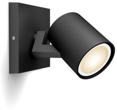 Philips Hue White Ambience Runner, Faretto singolo Smart LED, Nero