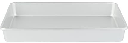 Restaurantware -Met Lux 38,1 x 30,5 x 5,1 cm gerade Backformen, 12 rechteckige Kuchenformen – ofenfertig, gefrierbar, eloxiertes Aluminium-Backblech, fettdicht, zum Backen von Geburtstagskuchen