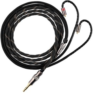 LINSOUL DUNU Lyre Mini 24AWG 240-Strand Hochreines OCC Upgraded HiFi Audio Kopfhörerkabel mit Q-Lock Mini Plug System für Kiwiears Orchestra Lite, ZERO:2, SuperMix 4, Wan'er, Hype4 Iems (MMCX)