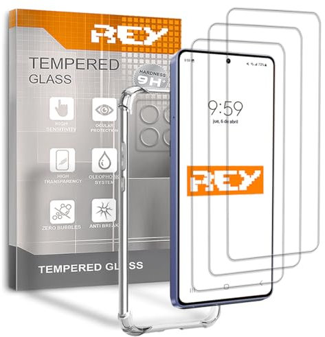 3X Protector de Pantalla y Funda Anti-Shock para XIAOMI Poco X6 Pro 5G - REDMI K70e 5G, Cristal Vidrio Templado y Silicona TPU de Alta Resistencia