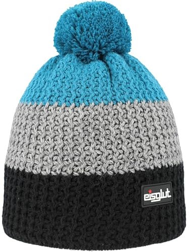 Eisglut Strickmütze Stormyo mit Wollbommel Made in Germany