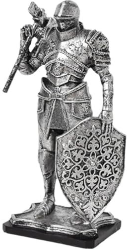 Lpitoy Mittelalterliche Ritterstatue Schild, Desktop-zubehör, Mittelalterliche Ritterfigur, Ornament Für Büro, Zuhause, Tischdekoration, Sammlung, Geschenk