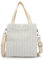 Energather Damen-Umhängetaschen, Velour Kleine Handtasche Klein Handytasche mit Geldbörse zum Umhängen, Modisch Umhängetasche Damen für Reisen, Einkaufen (Weiß)