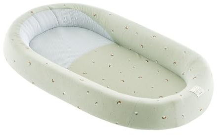 TRÄUMELAND Babynest HOME – atmungsaktives und weiches Babynest mit 3D-Luftpolster – Tragbare Schlafunterlage – Ideal für Neugeborene – Komfort & Sicherheit für Zuhause & unterwegs