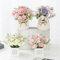 Betylifoy Artificial Flower Plants Artificial Plants in Ceramic Pot 4PCS Fake Flower Plants Silk Flower Faux Flowers Small Fake Plant for Table Office Bookshelf Decor (4, Daisy&Hydrangea)