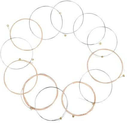 12 x Folk-Gitarrensaiten, Phosphor-Bronze, Ersatzsaiten für 12-saitige Gitarren, Intonation