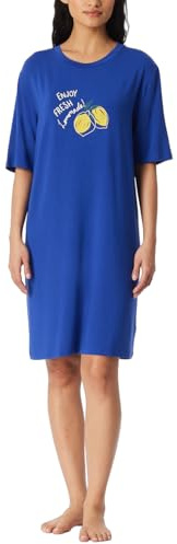 Schiesser Damen Nachthemd Kurzarm, 90 cm lang Modal Jersey - Casual Fashion
