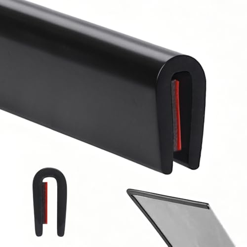 Aoyswuz Gummi Kantenschutz 5 M, 1,5 mm, Selbstklebend | Flexibel, Passform 0-2 mm, Für Bleche Glasscheiben Auto, Blechschutzkante