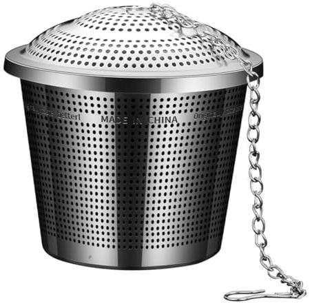 WESIEVYA Stainless Steel Seasoning Ball 5cm Kitchen Spice Filter Mesh Strainer for Hot Pot and Soup Cooking Home Tea Infuser