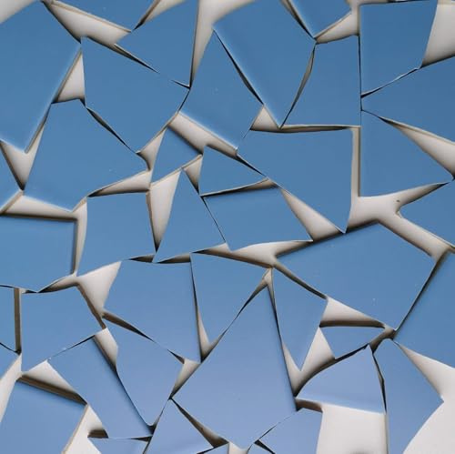 MOSALI Fliesenbruch Mosaikfliesen, Blau K127, 3,5 kg | Frostfest für Mosaikarbeiten, Deko & kreative Projekte, Für draußen und drinnen, ca. 100×30 cm Verlegefläche
