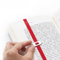 Besonderes Lesezeichen, elastisches Lesezeichen für Männer, Frauen und Kinder, tolle Geschenkidee für Leser, Abschluss, Geburtstag, nette Geschenke für Lehrer, Design-Geschenke - Lastword Rubinrot
