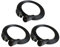 DZYDZR 3 Pack 1m DC Power Extension Cable 2.1mm x 5.5mm DC Plug Extension Cord Copper Wire Male to Female Black For CCTV Cameras