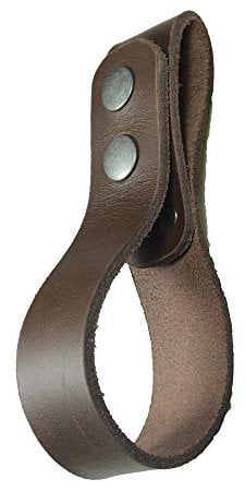 Hide & Drink, Peitschenholster, Gürtelschlaufe Bullpeitschenhalter für Cowboy, rustikaler Gurt, Pastorale Werkzeuge, Dickes Vollnarbenleder, handgefertigt, Bourbon Brown
