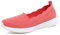 Puxowe Zapatillas Slip On Mujer Comoda Casual Mesh Respirable Ligero Zapatos Sneakers Moda Caminar Tejer Bambas Mocasines 37 EU Coral Red
