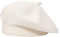 ZLYC Damen Baskenmütze Klassische Französischen Barett Einfarbig Warm Beret (Twist Weiß),Einheitsgröße