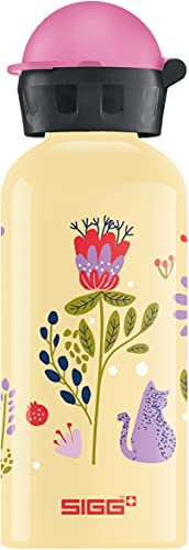 SIGG Free as a Bird Kinder Trinkflasche (0.4 L), schadstofffreie Kinderflasche mit auslaufsicherem Deckel, federleichte Trinkflasche aus Aluminium