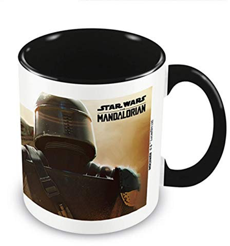 Star Wars Shoulder Mando Tasse 315ml innen schwarz - The Mandalorian and The Child