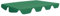 'vidaXL Replacement Canopy for Garden Swing, Green, Lightweight, Waterproof PVC Coated Fabric, Easy Fixing, 150/130x70/105 cm Compatibility, No Assembly Required