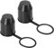 Cdemiy Copertura a Sfera per Gancio di Traino, 2 PCS Tappo Gancio Traino Rimorchio Plastica Copri, Antipolvere e Impermeabile, per Auto, Camper, Protezione della Testa a Sfera del Rimorchio (Nero)