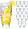 volila Plastic Drinking Glasses - 12 Pack Acrylic Glasses Plastic Tumbler - Reusable and Shatterproof Plastic Picnic Glass Stackable for Daily Use, Parties and Picnic (12 Pack - Clear)
