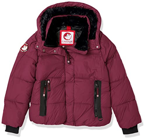 CANADA WEATHER GEAR Heavyweight Pufferjacke für Damen, Cranberry, XL